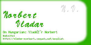 norbert vladar business card